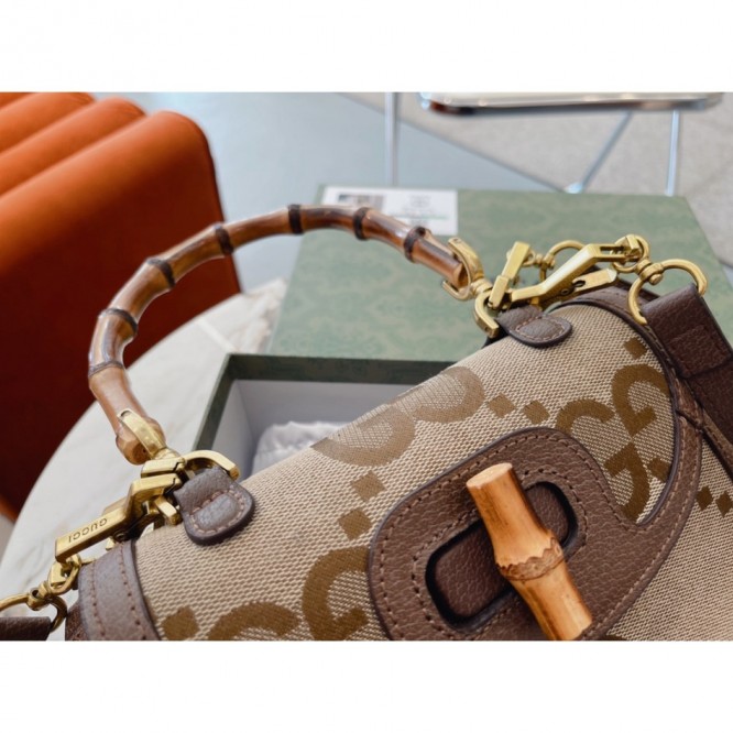 【GUCCI】スモール ジャンボ GG バンブー バッグ
