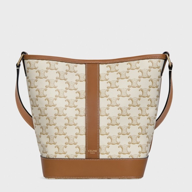 【CELINE】スモールバケット バッグ ベージュ