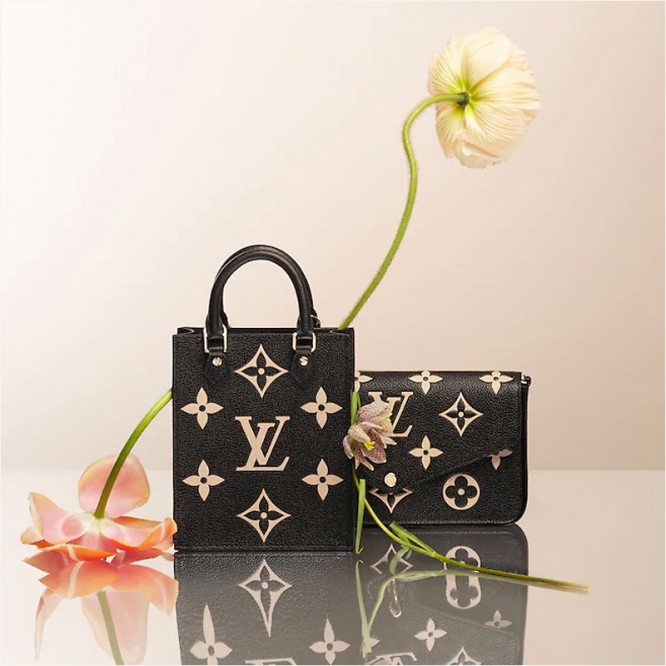【新商品】LOUIS VUITTON ルイ･ヴィトン プティット・サックプラ バイカラー モノグラム･アンプラント レザー M57937