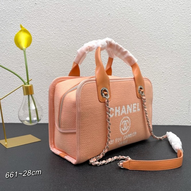 CHANELビーチキャンバスバッグキャンバストートショッピングバッグ