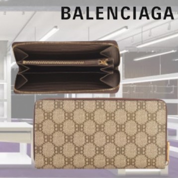 【BALENCIAGA × GUCCI】☆限定品☆ハッカー ジップウォレット