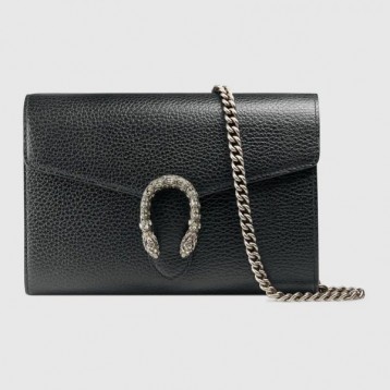 【人気アイテム☆】GUCCI グッチ 〔ディオニュソス〕レザー ミニ チェーンバッグ ブラック レザー 401231 CAOGN 8176