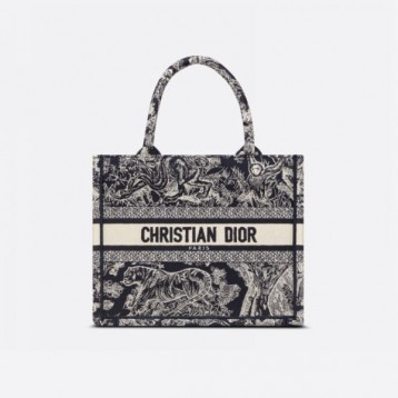 【世界中で大人気♪】Dior ディオール DIOR BOOK TOTE スモールバッグ リバース トワル ドゥ ジュイ エンブロイダリー M1265ZRGO_M928