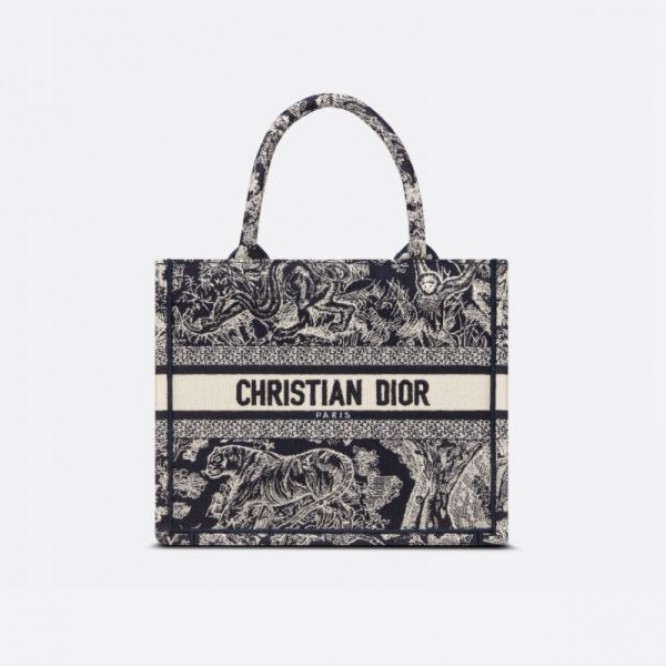 【世界中で大人気♪】Dior ディオール DIOR BOOK TOTE スモールバッグ リバース トワル ドゥ ジュイ エンブロイダリー M1265ZRGO_M928