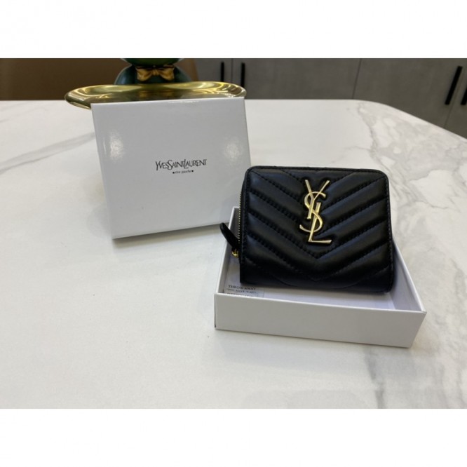 YSL・レザー コンチネンタルウォレット 財布 折財布