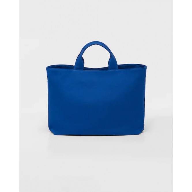 ☆大人気新作☆PRADA プラダ FROM THE RUNWAY キャンバス トートバッグ ブルー 2VG081_010_F0215_V_OLO