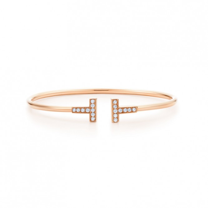 ★新品★Tiffany ティファニー ワイヤー ブレスレット ローズゴールド GRP07785