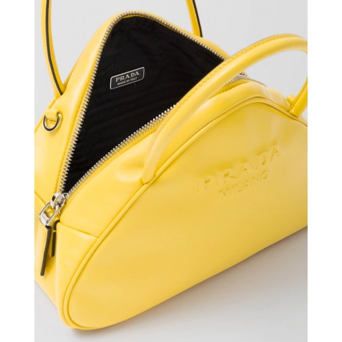 ☆大人気新作☆PRADA プラダ イエロー レザー トップハンドルバッグ 1BB082_2BYA_F0377_V_NEO