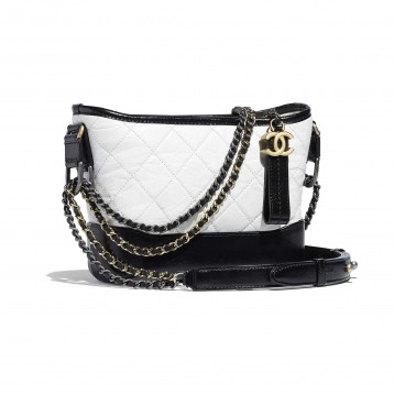 【CHANEL】ガブリエルスモールホーボーバッグ ホワイト & ブラック