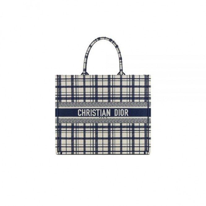 【新作バッグ♪】Dior 2021AW DIOR BOOK TOTE 新作 チェック柄 M1286ZRFZ_M928