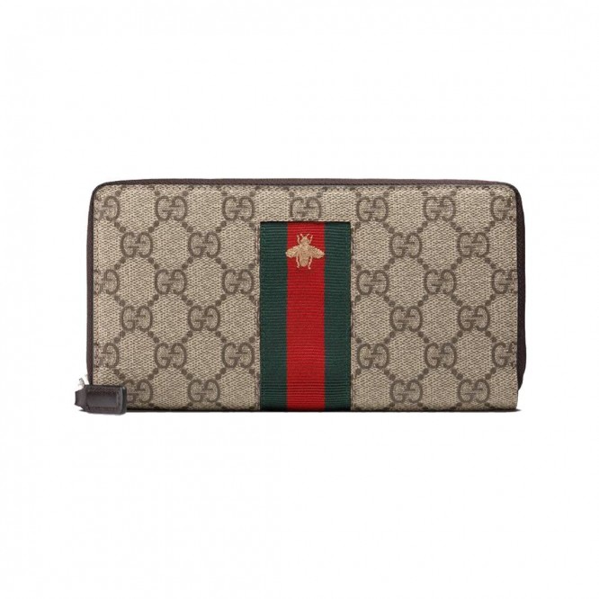 【GUCCI】累積売上総額第１位★ZIP AROUND WALLET_BEIGE