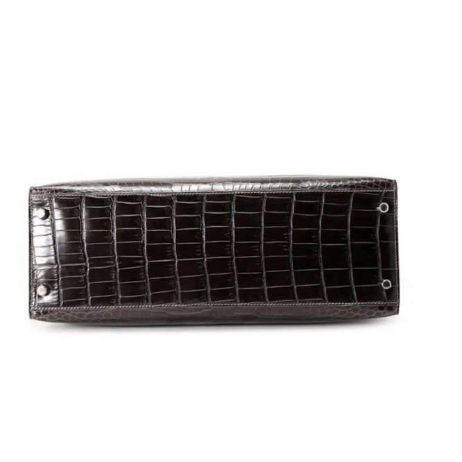 【0111更新】HERMES エルメス Kelly ケリー クロコ ブラック シルバー金具 MiniKelly ミニケリー 19cm/20cm/25cm/28cm