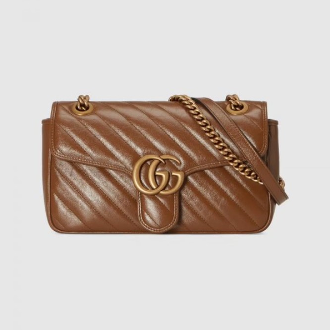 【芸能人愛用☆】GUCCI グッチ 〔GGマーモント〕キルティング スモール ショルダーバッグ ‎‎443497 0OLFT 2535