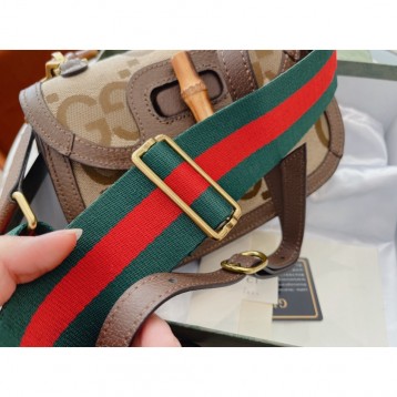 【GUCCI】スモール ジャンボ GG バンブー バッグ