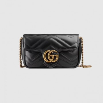 【レアに入荷☆】GUCCI グッチ 〔GGマーモント〕キルティングレザー スーパーミニバッグ 476433 DTDCT 1000