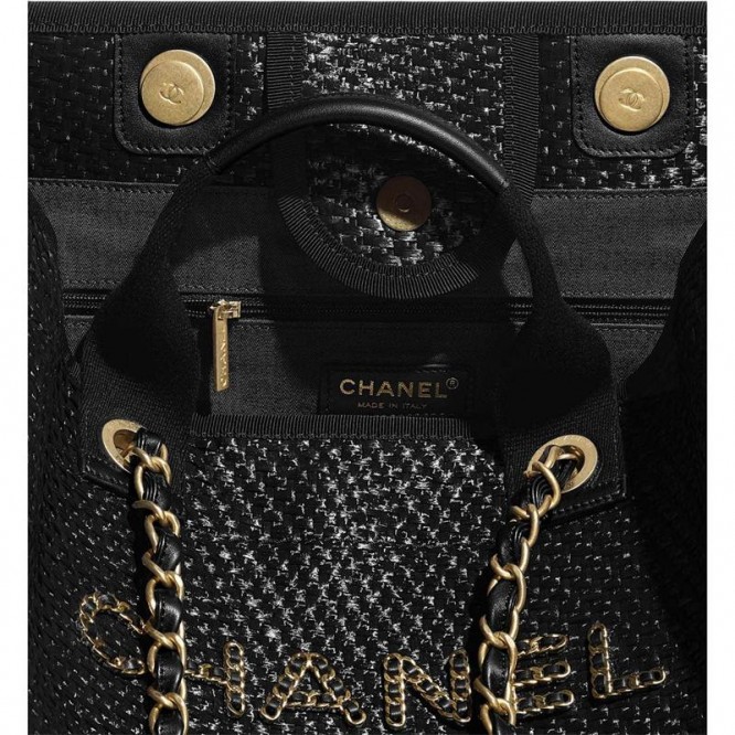 【CHANEL】バッグ 限定 直営 CC ロゴ トート ショルダー ドーヴィル