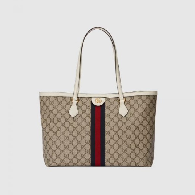 【セレブ愛用☆】GUCCI グッチ 〔オフィディア〕ウェブ ストライプ付き ミディアム トートバッグ ‎631685 96IWB 9794