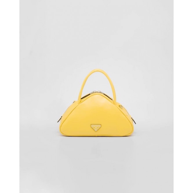 ☆大人気新作☆PRADA プラダ イエロー レザー トップハンドルバッグ 1BB082_2BYA_F0377_V_NEO
