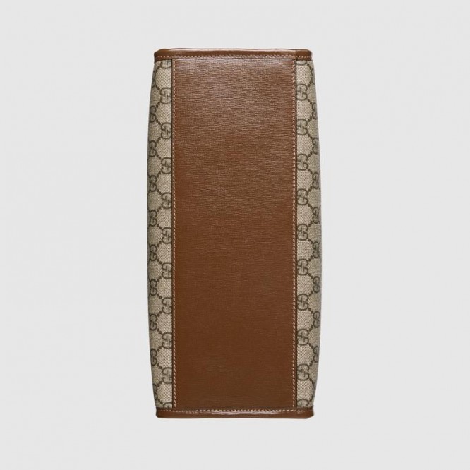 【GUCCI】グッチ GG スモール トートバッグ ベージュ/ブラウン