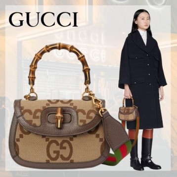 【GUCCI】スモール ジャンボ GG バンブー バッグ