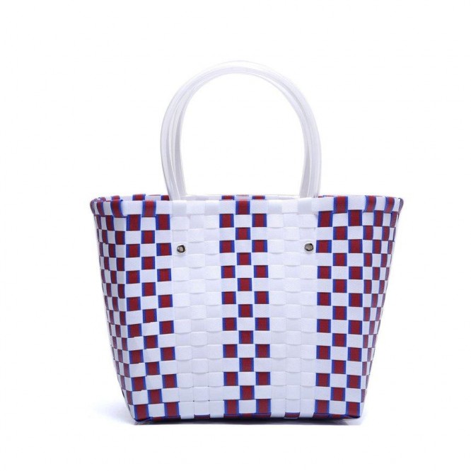 【直営購入】MARNI フラワーカフェ ピクニック バッグカゴ マルニ ハンドバッグ レディース バッグ ホワイト WHITE