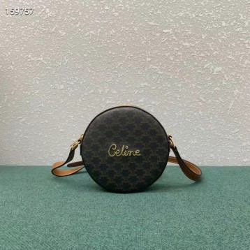 Celineラムレザー丸形小銭入り財布