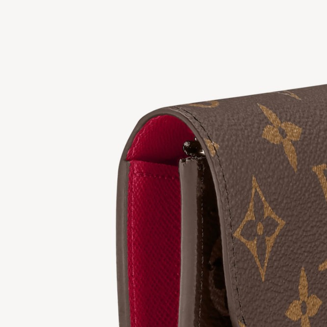 【完売必至】LOUIS VUITTON EMILIE ポルトフォイユ・エミリー フューシャ ウィメンズ 財布 M60697
