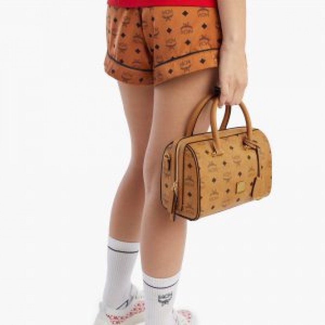 【世界中で大人気】MCM 〈エッセンシャル〉 ボストンバッグ ヴィセトス Essential Visetos Original ショルダーバッグ クロスボディバッグ MWB9SSE67CO001