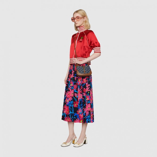 【セレブ愛用☆】GUCCI グッチ 〔ジャッキー 1961〕ミニ バッグ ブルー＆アイボリー GGデニム 637092 2KQGG 8375