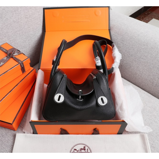 ★超入手困難★HERMES エルメス Lindy Mini リンディ ミニ ハンドバッグ ショルダーバッグ ブラック H079086CK18