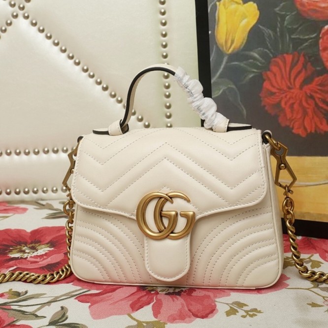 Gucci〔GGマーモント〕ミニ トップハンドルバッグ547260 