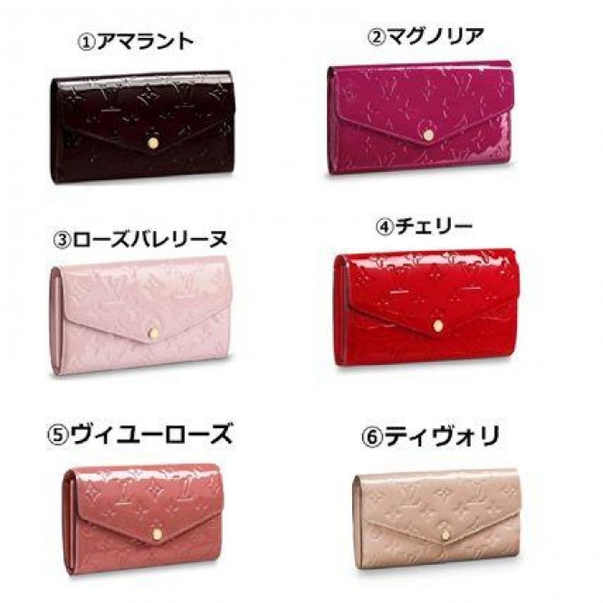 ルイヴィトン☆ポルトフォイユサラ【モノグラムヴェルニ】