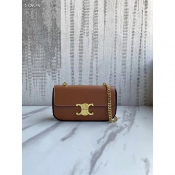 Celine・シャイニーカウレザーチェーンショルダーバッグ