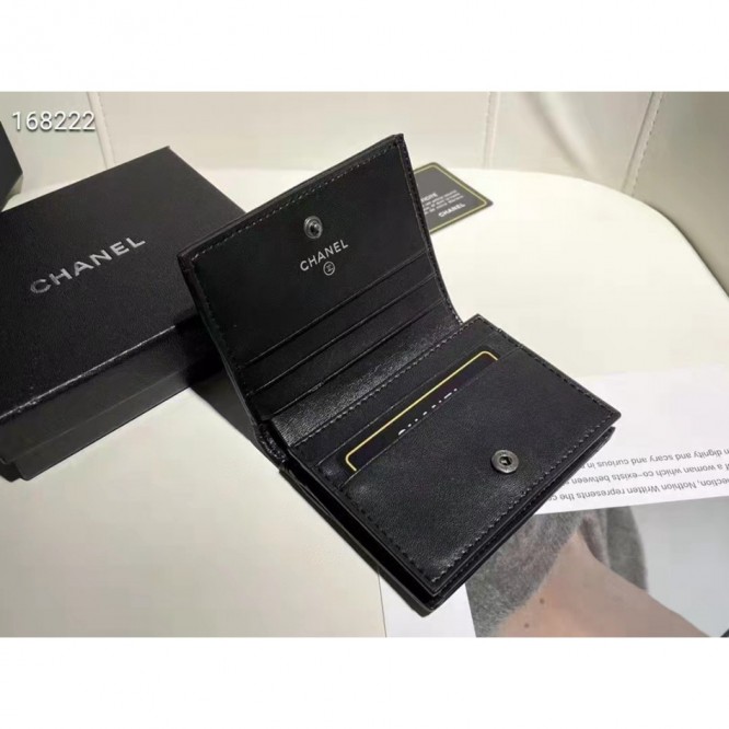 ChaneL・レザー コンチネンタルウォレット 財布 折財布