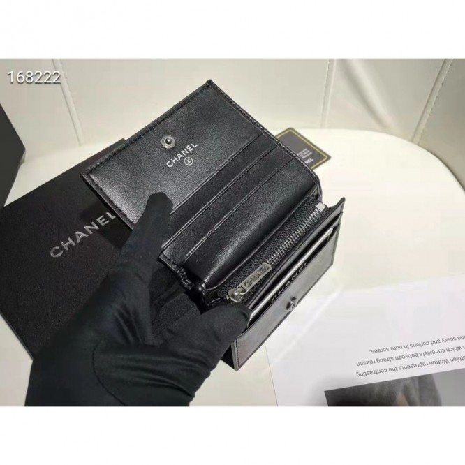ChaneL・レザー コンチネンタルウォレット 財布 折財布