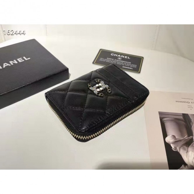 ChaneL・レザー コンチネンタルウォレット 財布 折財布