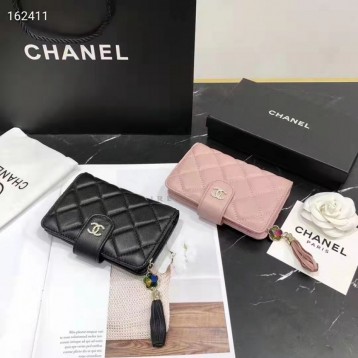 ChaneL・レザー コンチネンタルウォレット 財布 折財布