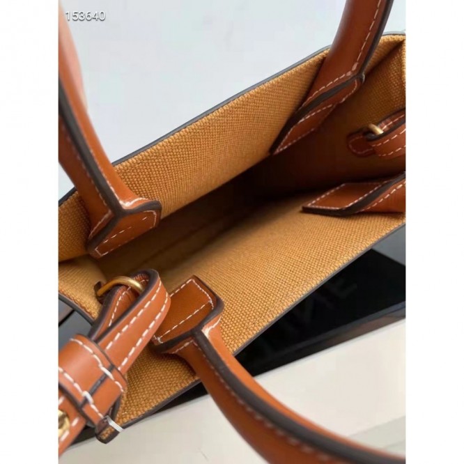 Celine・CABASロゴプリント縦型ハンドバッグ
