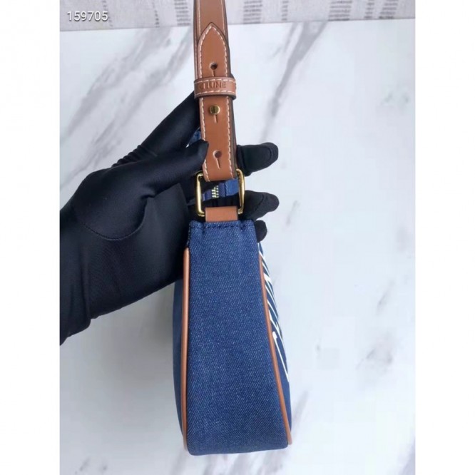 Celine・AVATRIOMPHE刺繡生地ハンドバッグ
