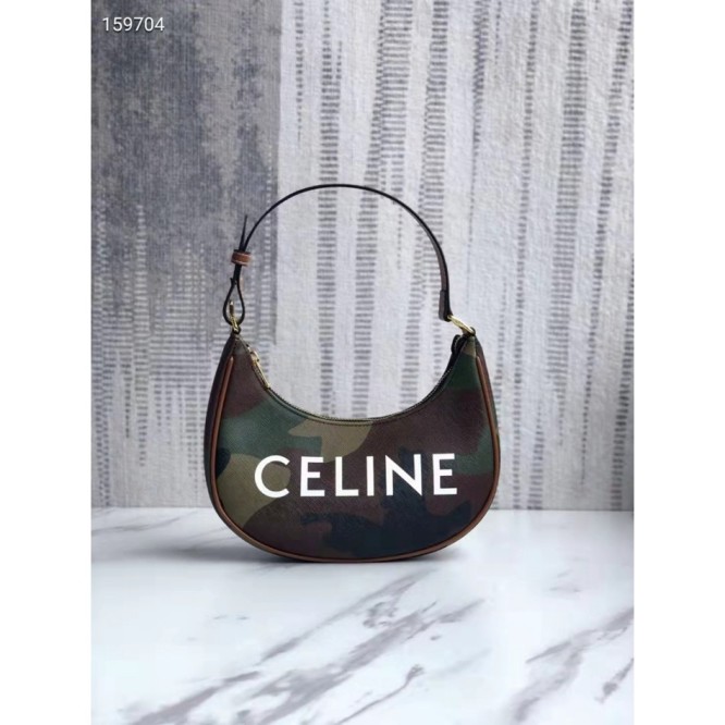Celine・AVATRIOMPHE刺繡生地ハンドバッグ