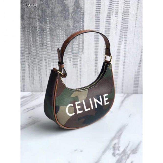 Celine・AVATRIOMPHE刺繡生地ハンドバッグ