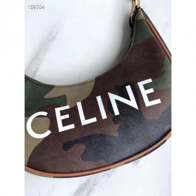Celine・AVATRIOMPHE刺繡生地ハンドバッグ