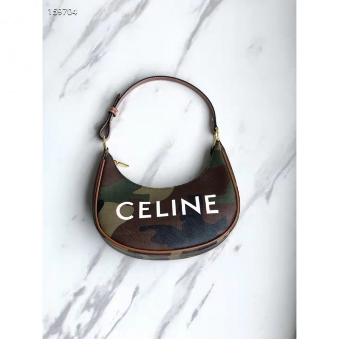Celine・AVATRIOMPHE刺繡生地ハンドバッグ