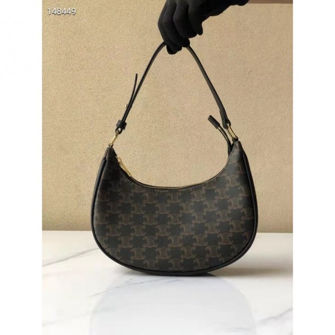 Celine・AVAロゴプリントハンドバッグ