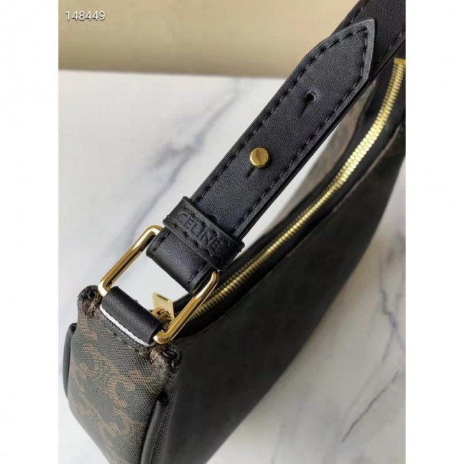 Celine・AVAロゴプリントハンドバッグ
