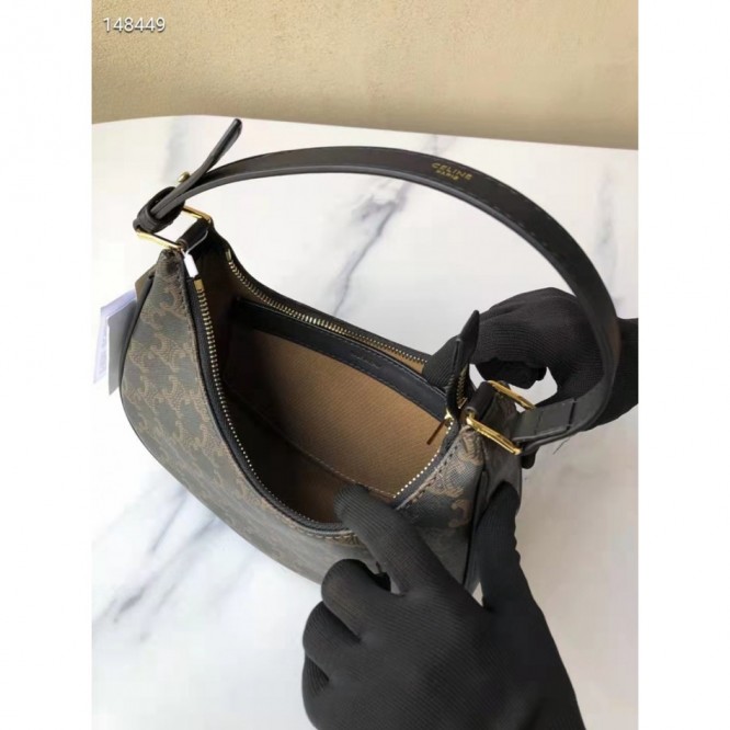 Celine・AVAロゴプリントハンドバッグ