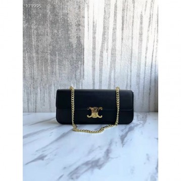 Celine・TRIOMPHEロゴプリントチェーンバッグ
