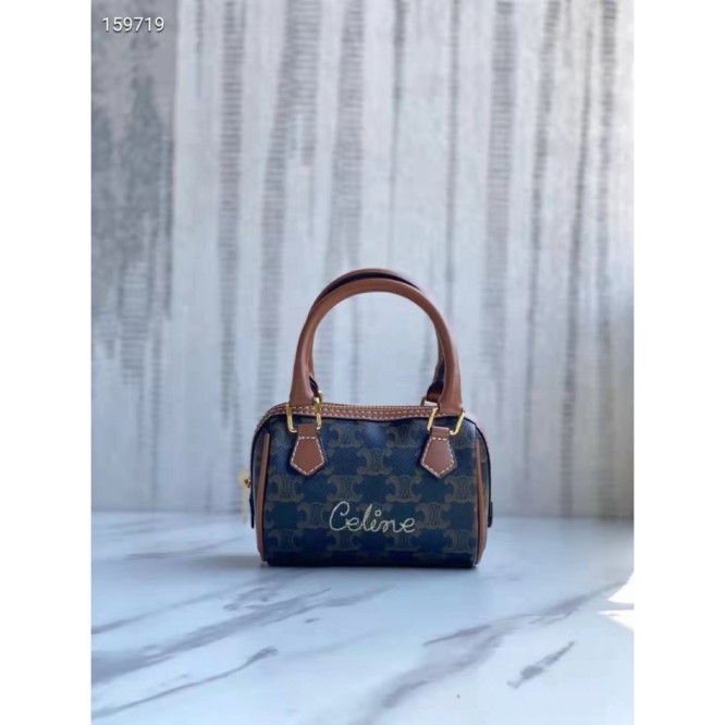 Celine・ミニ手書きロゴプリントボストンバッグ
