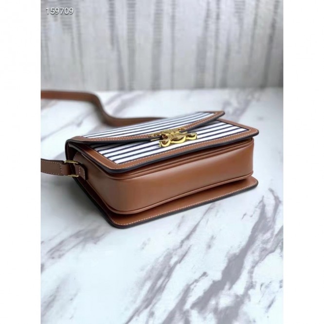 Celine・刺繡生地縦型ショルダーバッグ