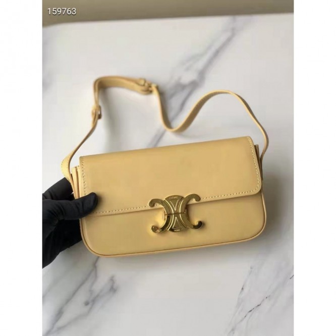 Celine・シャイニーカウレザーチェーンショルダーバッグ